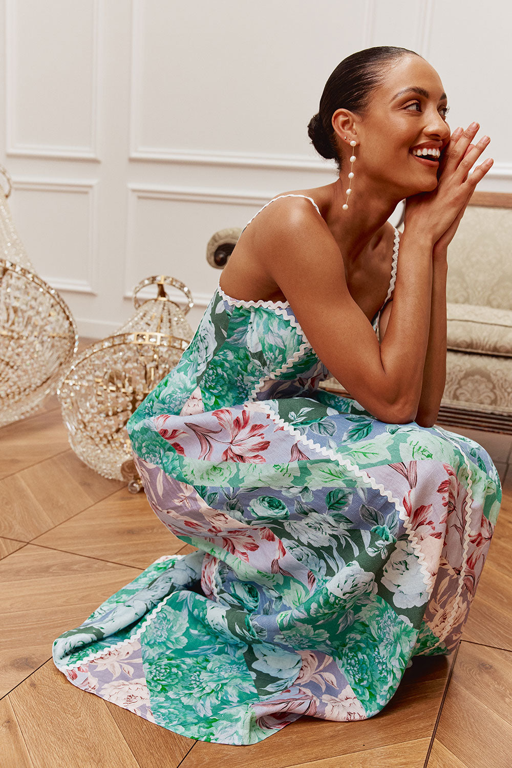 sierra sweetheart maxi dress Blue Jardin Raye Sweetheart Maxi Lune Dress – SABO
