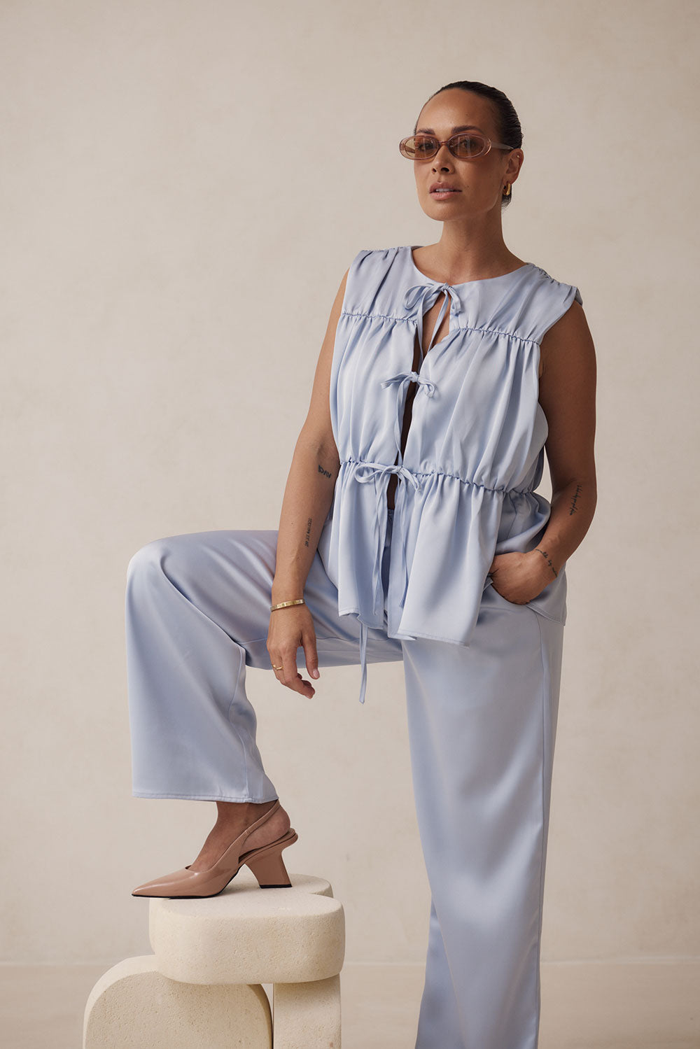 Collective Swimwear - Juliette Top - Blue featured image