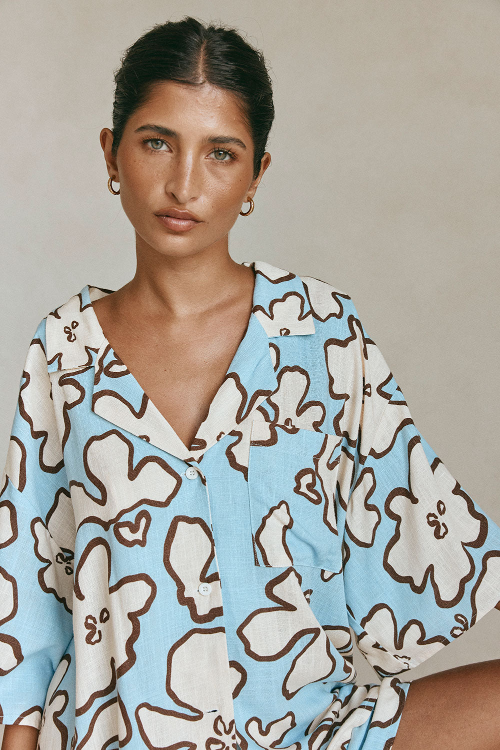 Collective Swimwear - Thessy Top - Outline Floral third image