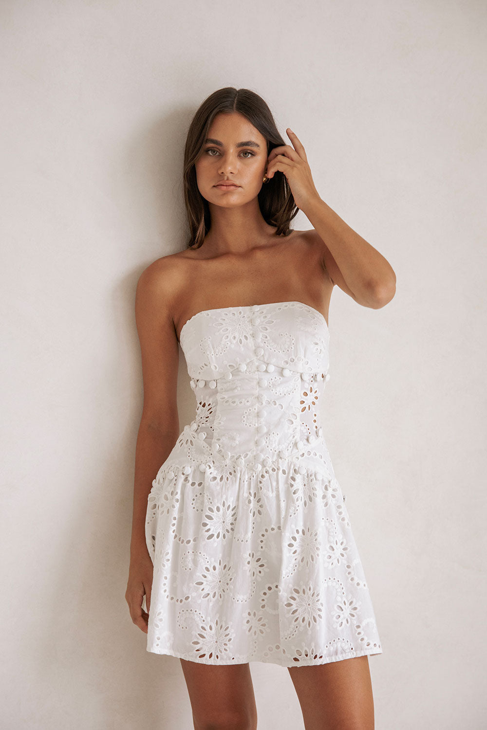 Palermo Button Mini Dress