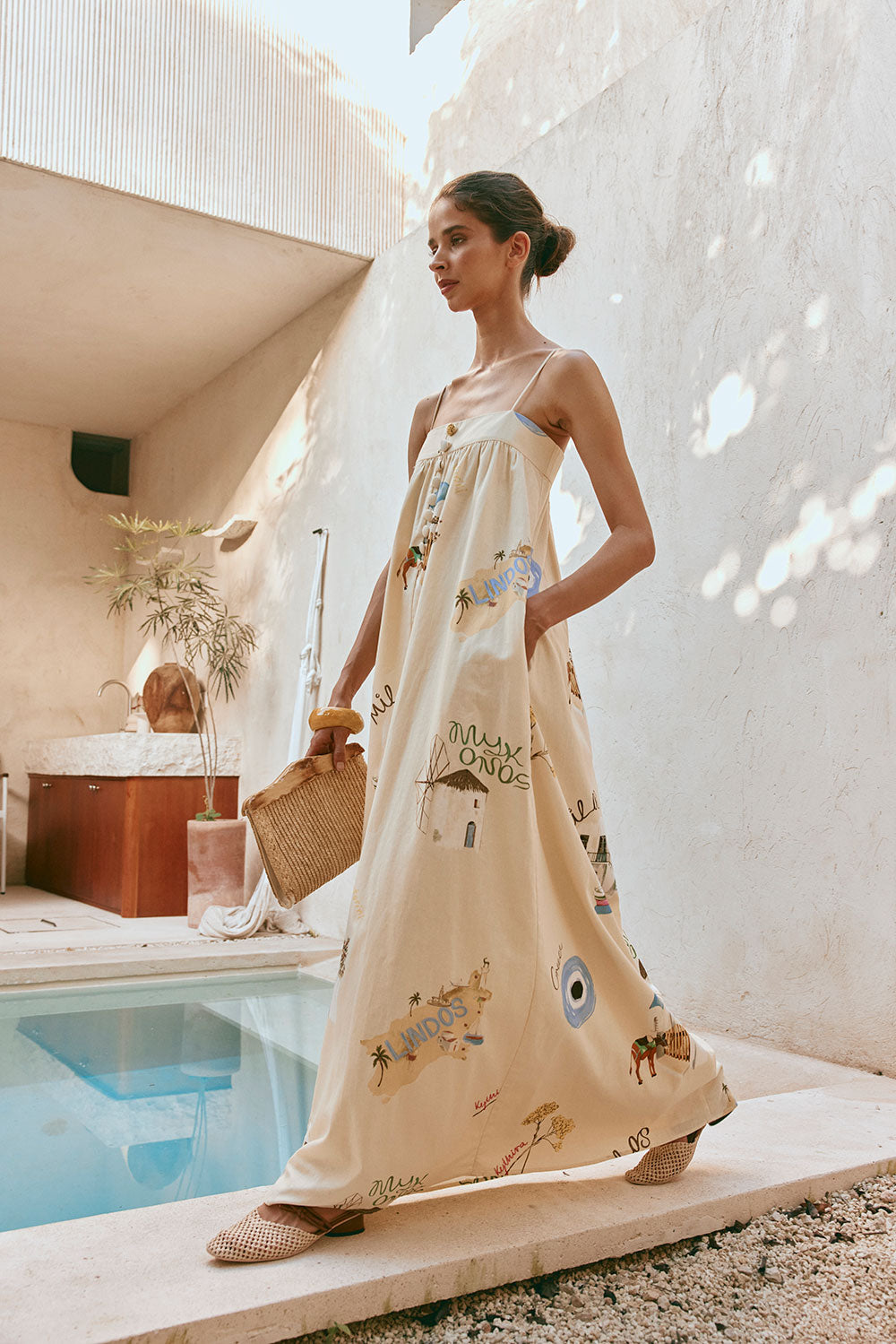 Ida Thin Strap Maxi Dress