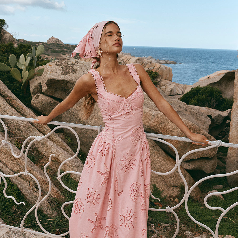 Elexa Maxi Dress - Blue – SABO