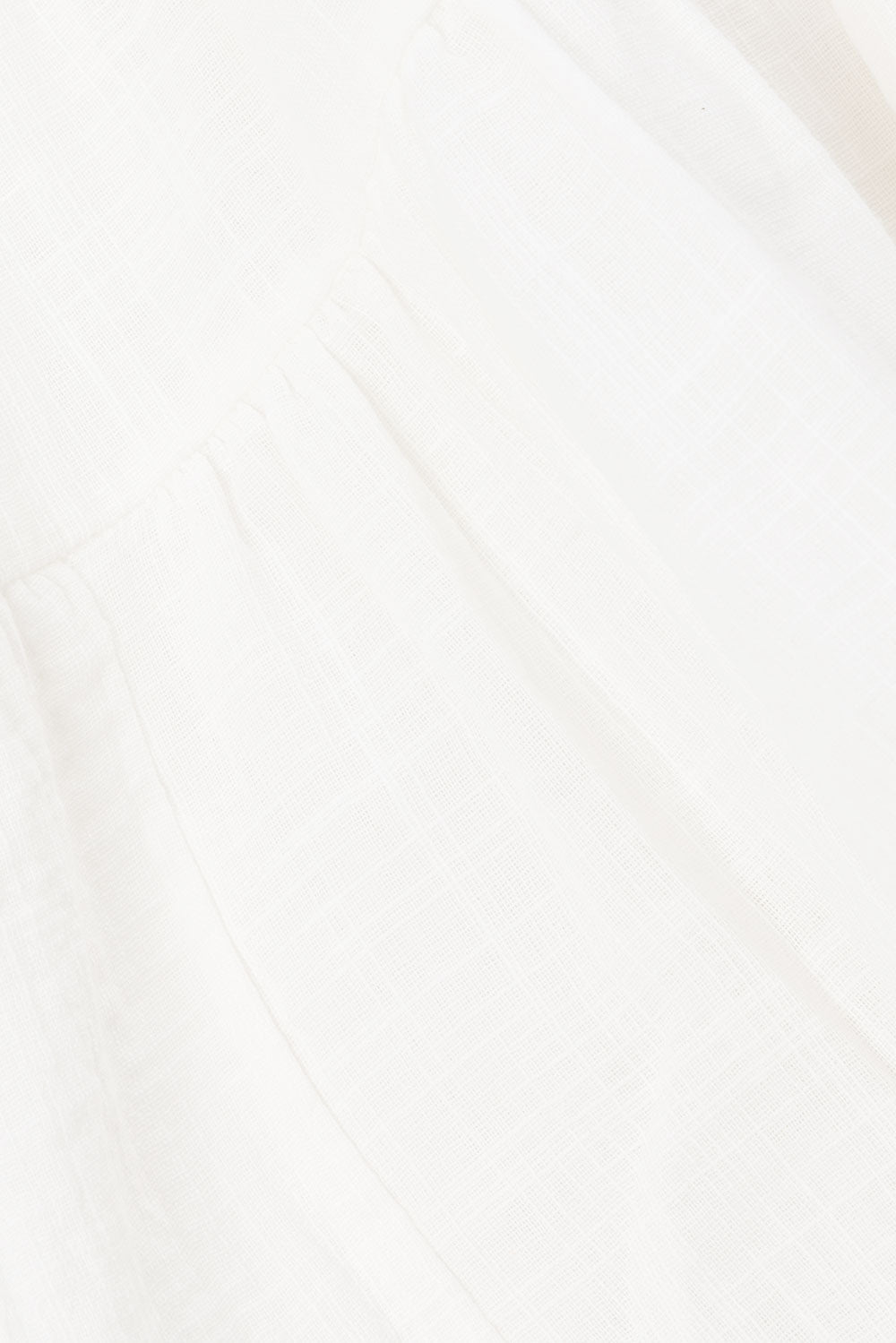 Novalie Flounce Button Top - White