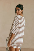 Wanderer Top - Chocolate Stripe