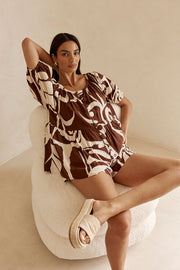 Scarlet Top - Painted Tiles