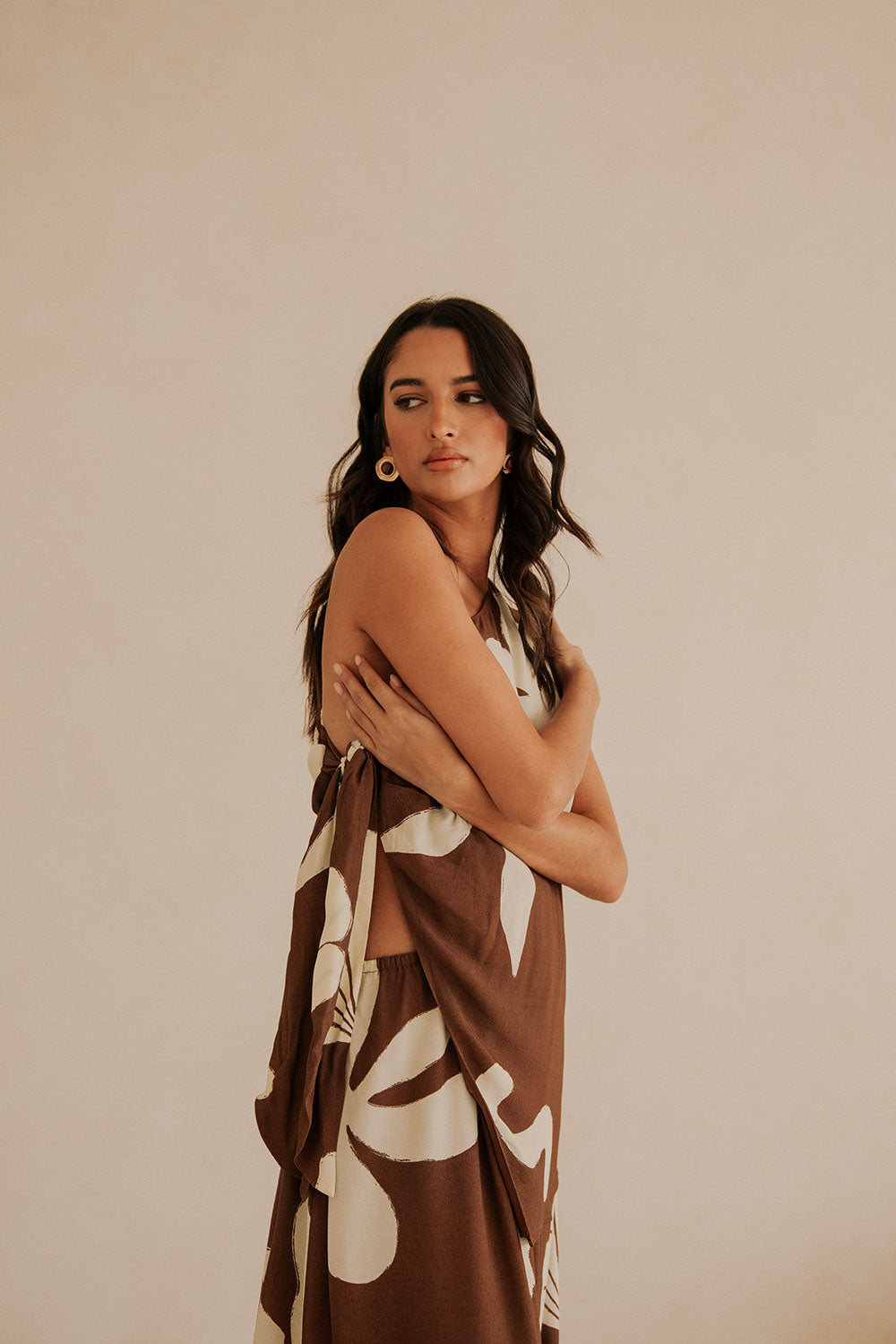 SAMPLE-Lessi Dress - Galene Brown
