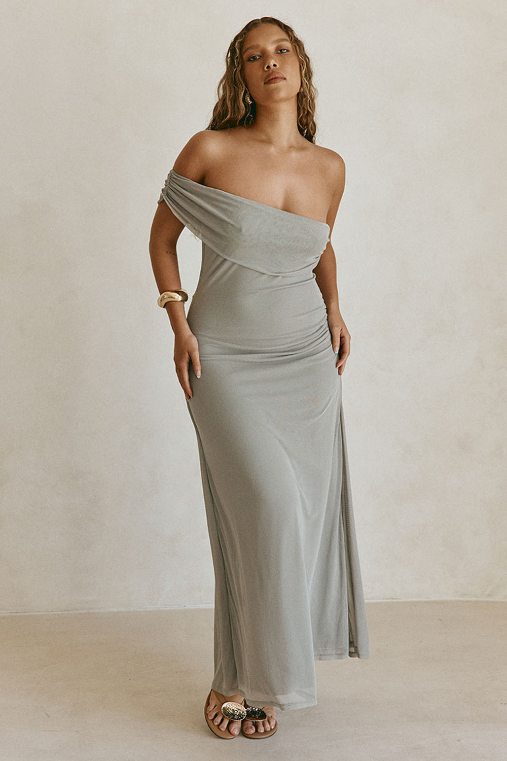 White Cotton One Shoulder Vivia Top – SABO