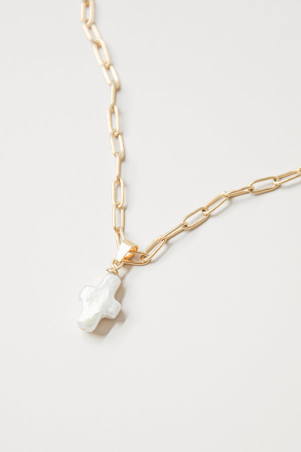 Adina Necklace Gold Cross
