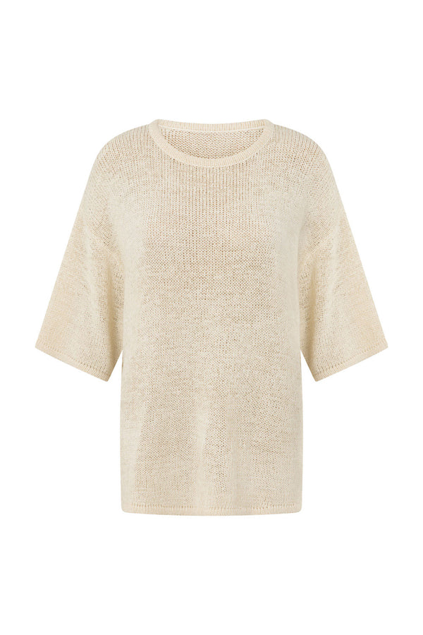 Isla Knit Top - Cream