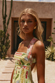 El Jardin Print Cross-Back Maxi Anita Dress