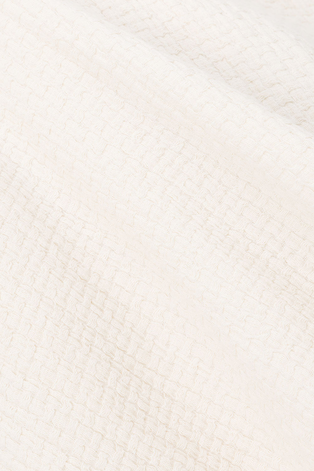 Cream Cotton V Neck Boxy Wrap Ciel Top