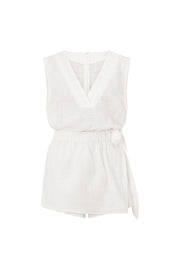 SAMPLE-Sandy Playsuit - White
