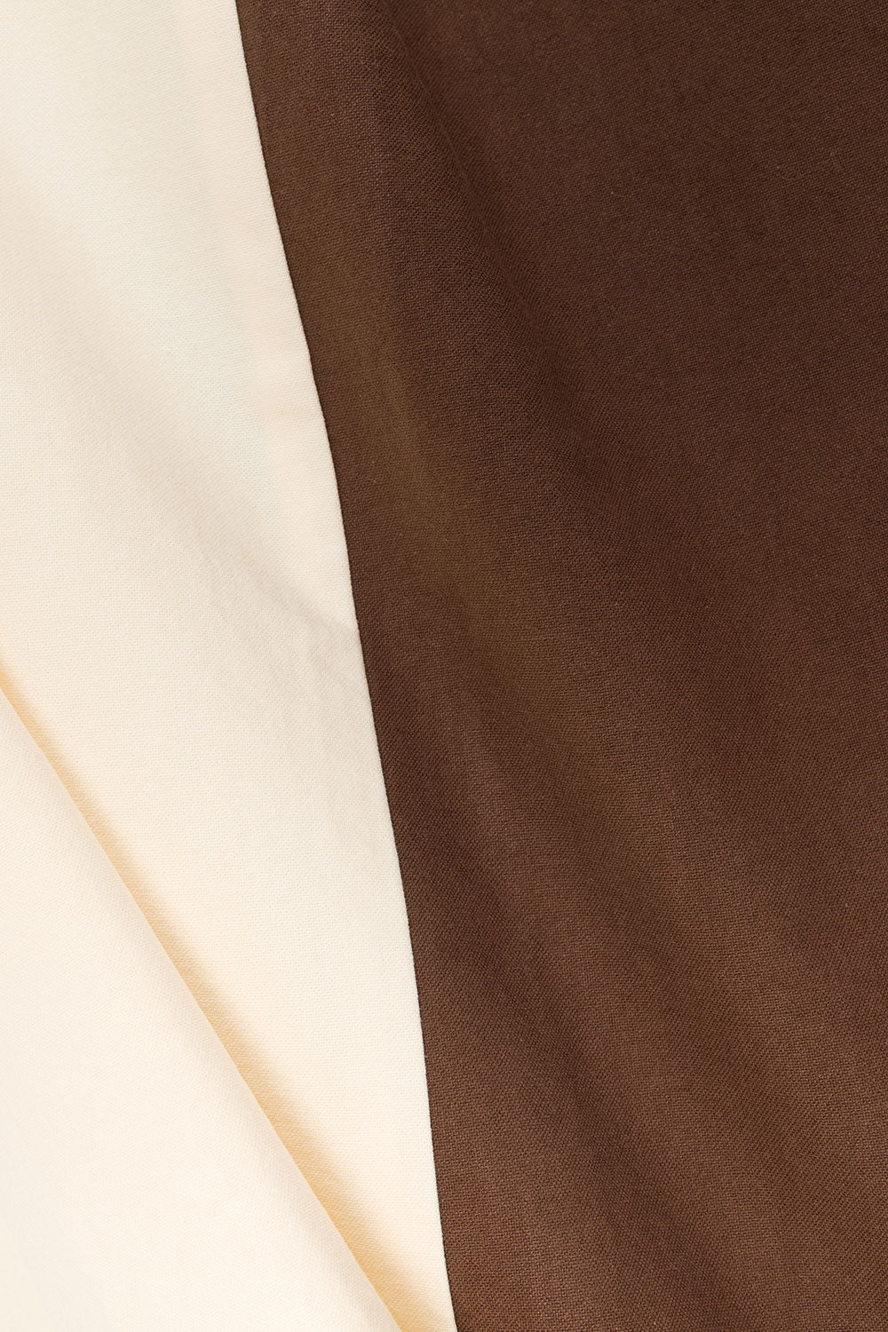 Cream and Brown Strapless Maxi Stormi Dress