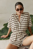 Juniper Playsuit - Brown Stripe