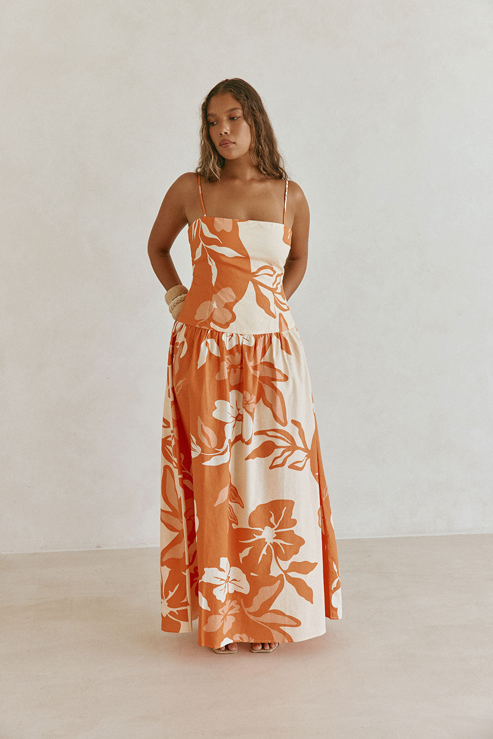 SAMPLE-Samia Dress - Sunset Botanica