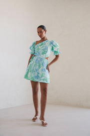 Jonty Puff Dress - Spring Petals