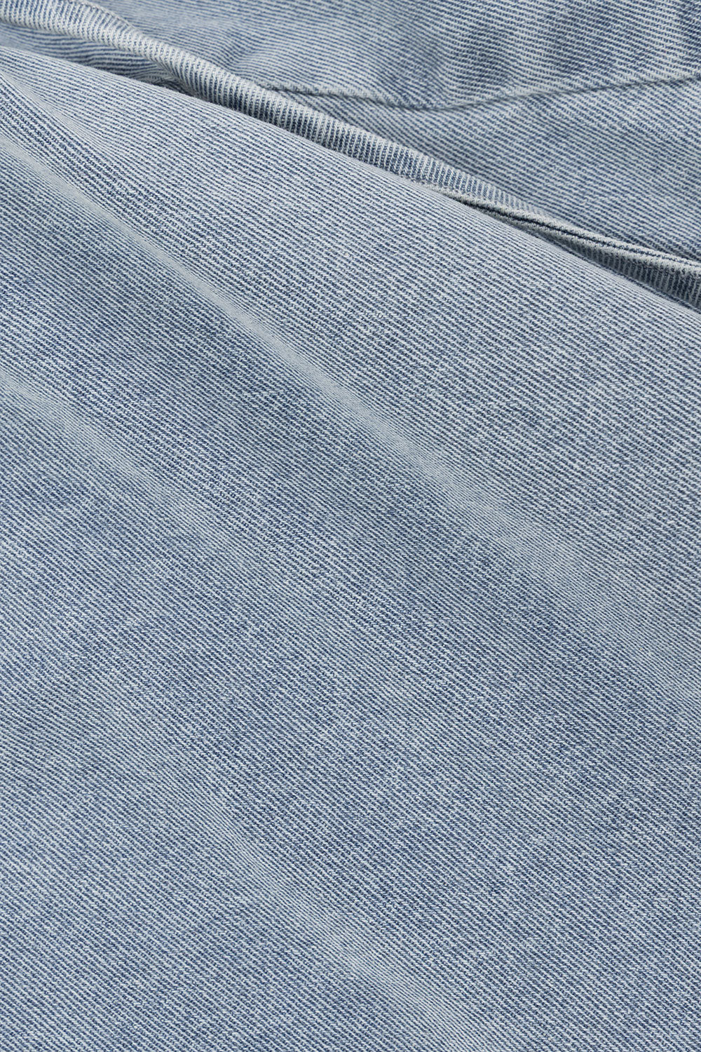 Blue Denim Tie Wrap Mini Luna Skirt