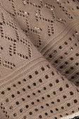 Brown Crochet Knit High Waist Elexa Shorts