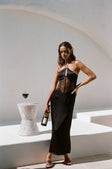 SAMPLE-Teyah Midi Dress - Black