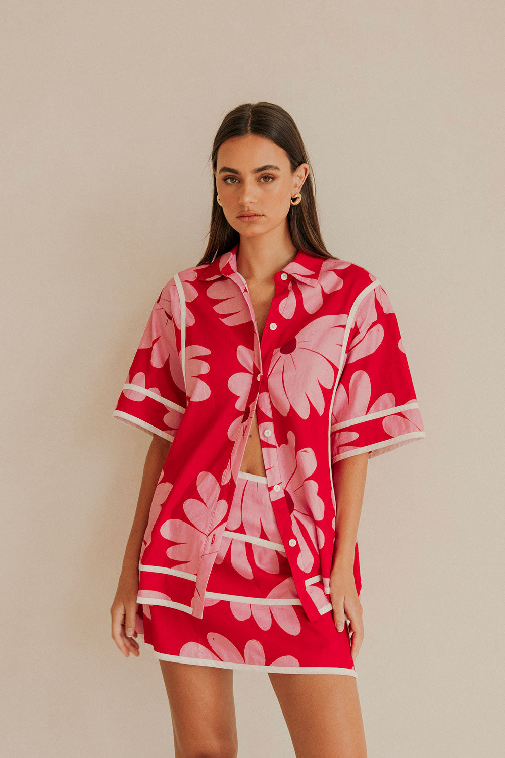 SAMPLE-Bowie Skirt - Daisy Red