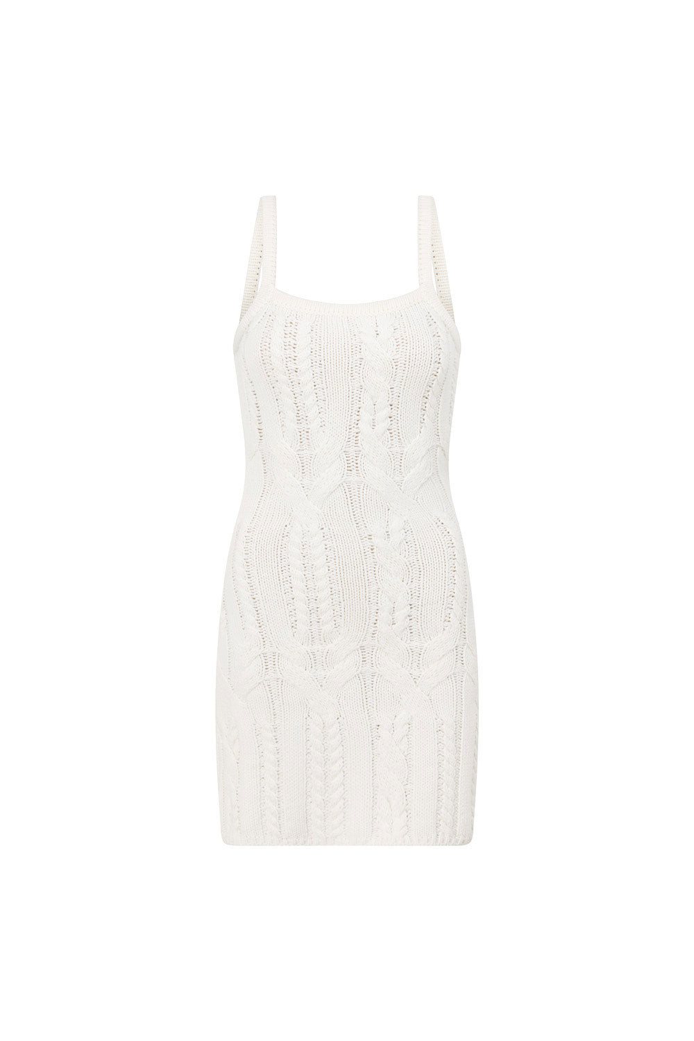 Paquita Mini Knit Dress - White