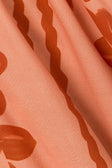 Alani Floral Thin-Strap Top - Fiore Postcard Print in Coral Pink and Red