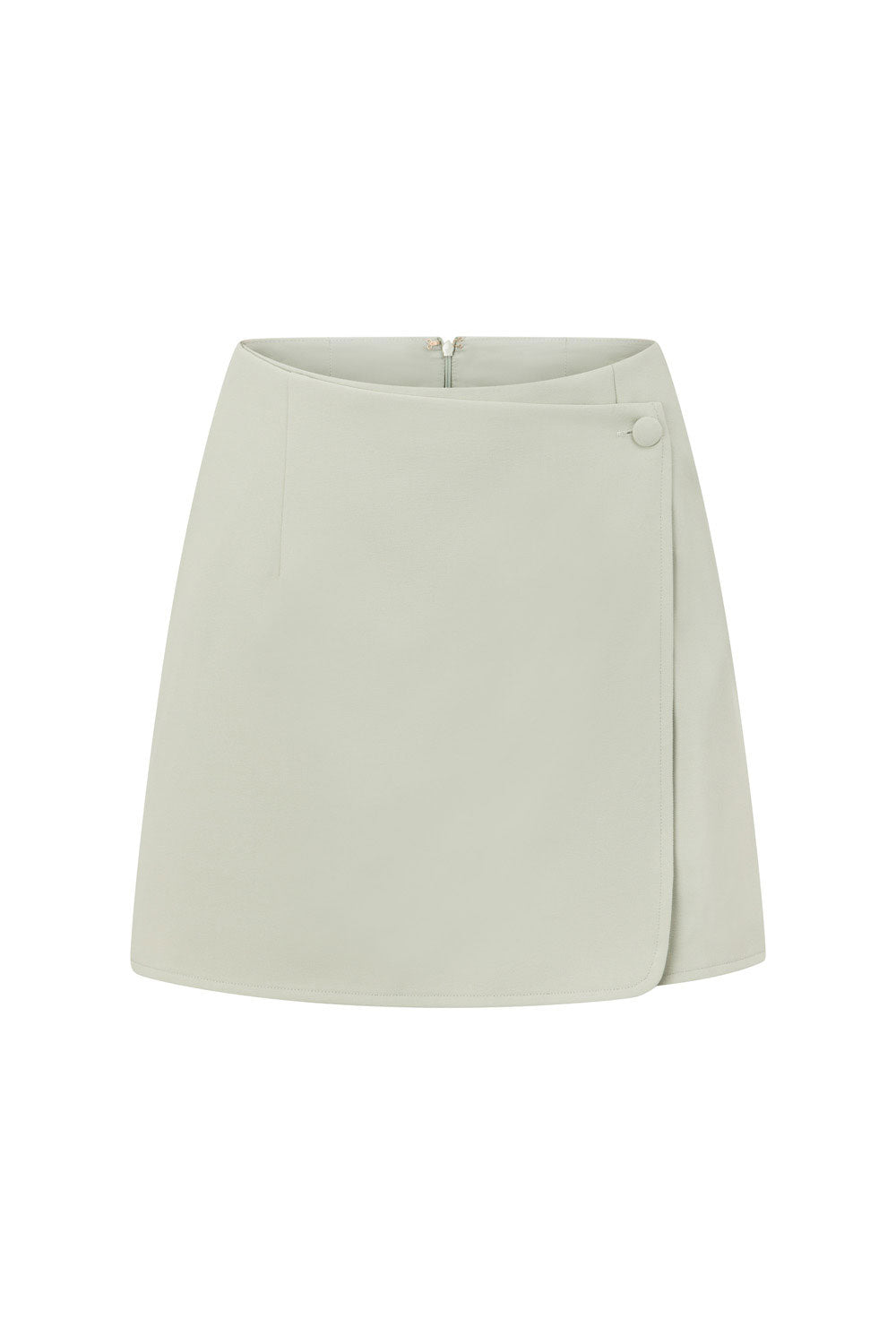 Mint Tailored High Waist Wrap Mini Lavara Skirt