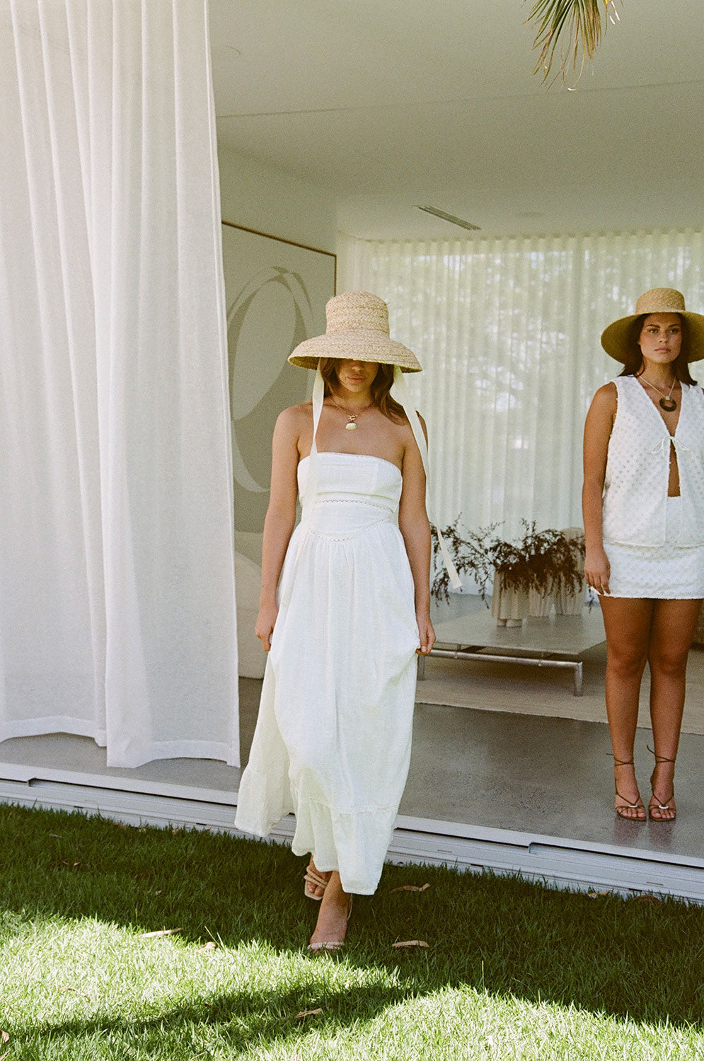 Kenna Strapless Maxi Dress - White SABO Kenna Strapless Maxi Dress - White SABO