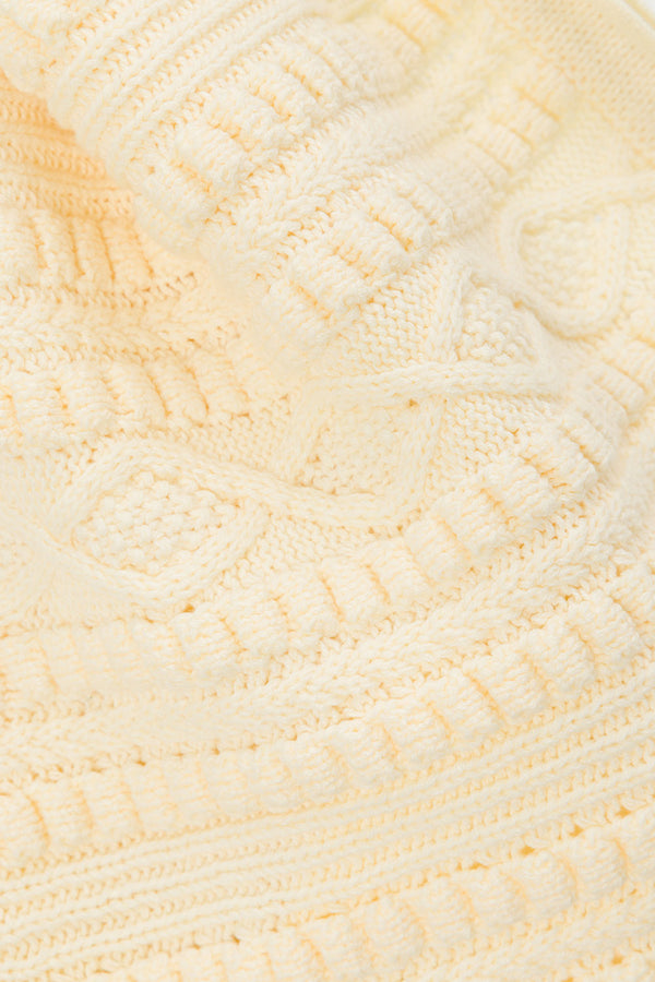 Cream Knit A Line Mini Romy Skirt