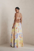 Montana Cutout Maxi Dress - Elia Purple Yellow Orange