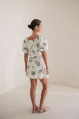 Milo Cutout Mini Dress - Relic White Green