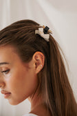 Lia Bow Hair Clips - White