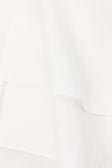 White Strapless Layered Ruched Rocio Dress