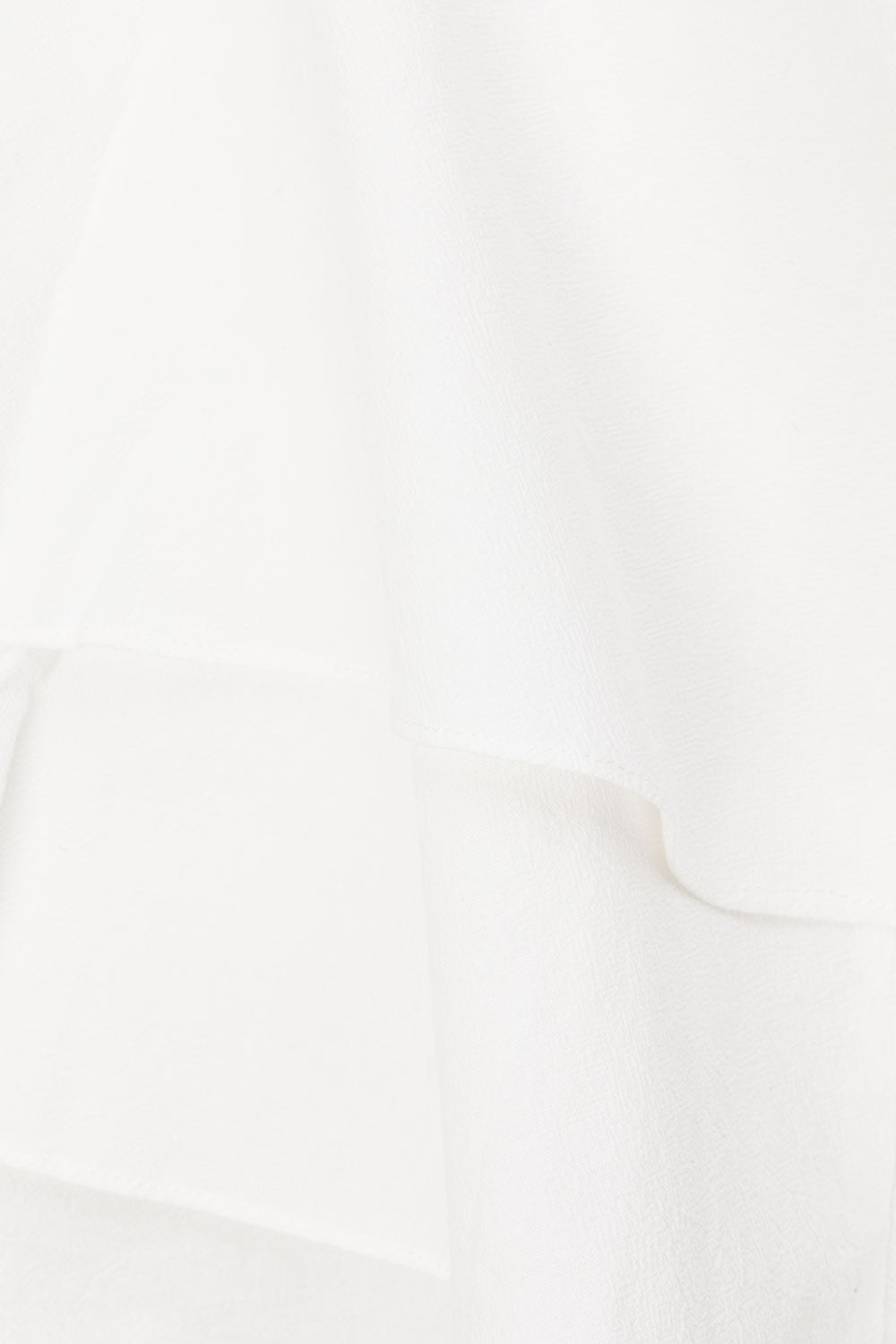 White Strapless Layered Ruched Rocio Dress