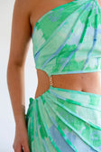 SAMPLE-Jaliyah Dress - Blue Gerbera