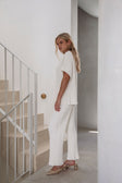 SAMPLE-Celine Pants - White