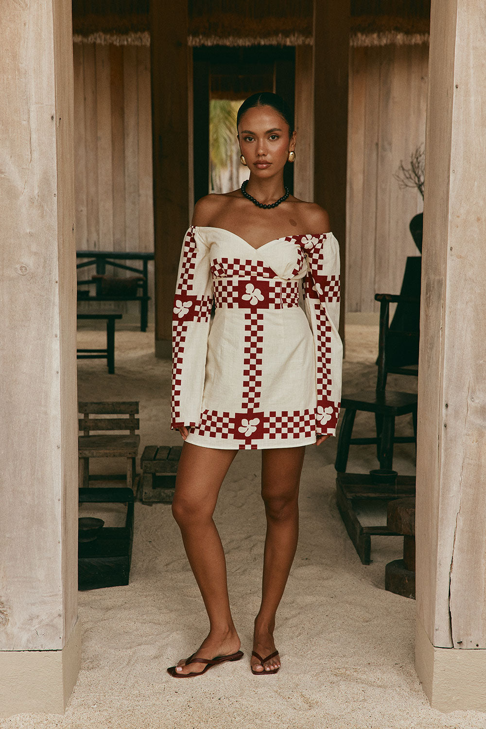 Layne Dress - Checker Plaid