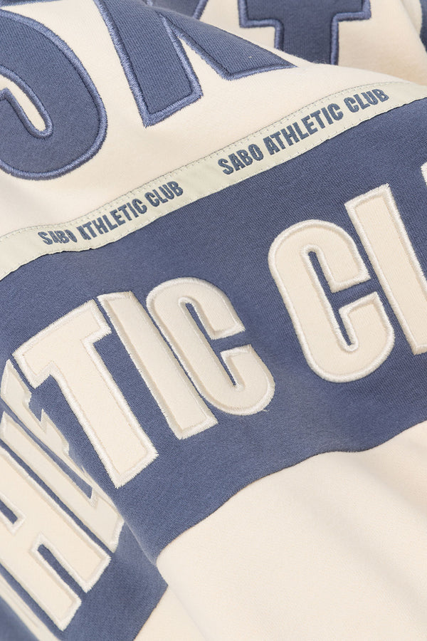 Navy and Cream Fleece Oversized Vintage Milan Sweater