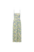 Murano Backless Midi Dress - Tranquillo Green Floral Print