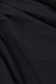 Ava Flounce Long Sleeve Mini Tie Dress - Black