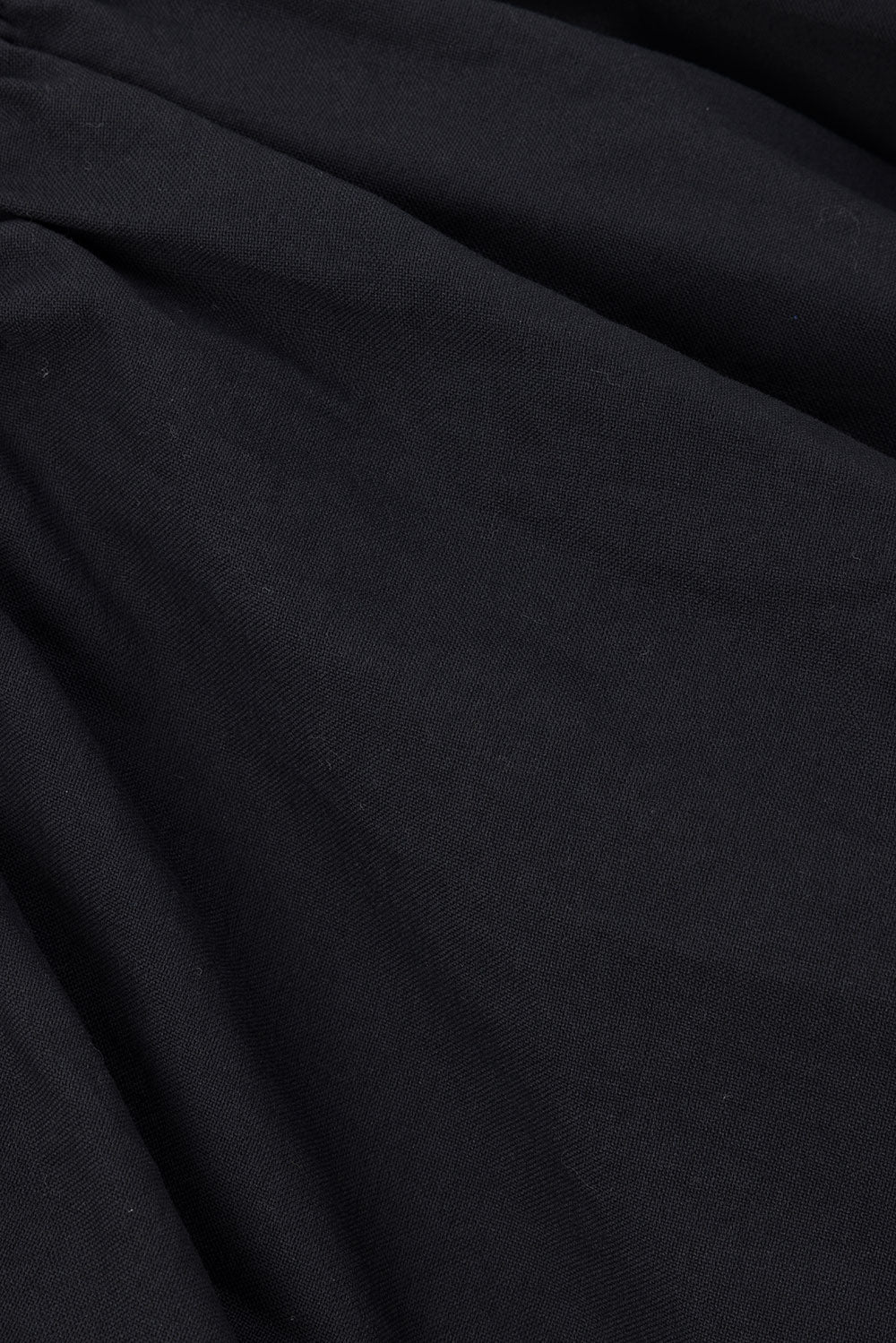 Ava Flounce Long Sleeve Mini Tie Dress - Black