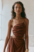 SAMPLE-Mahya Dress - Chocolate