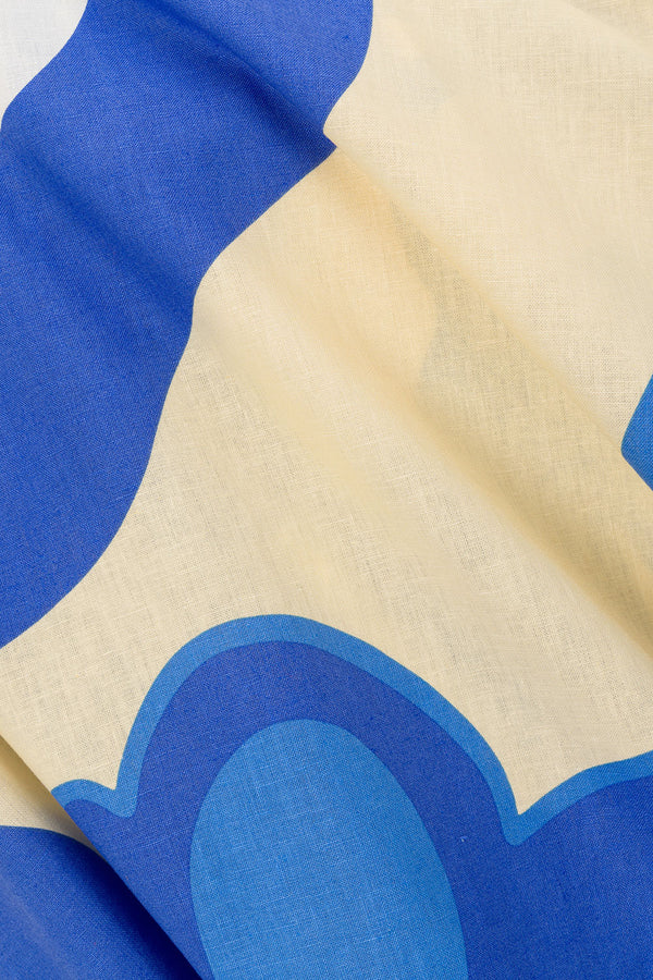 Valley Blue Print Strappy A Line Maxi Tasmin Dress