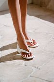 Dia Block Mules / Heels - White
