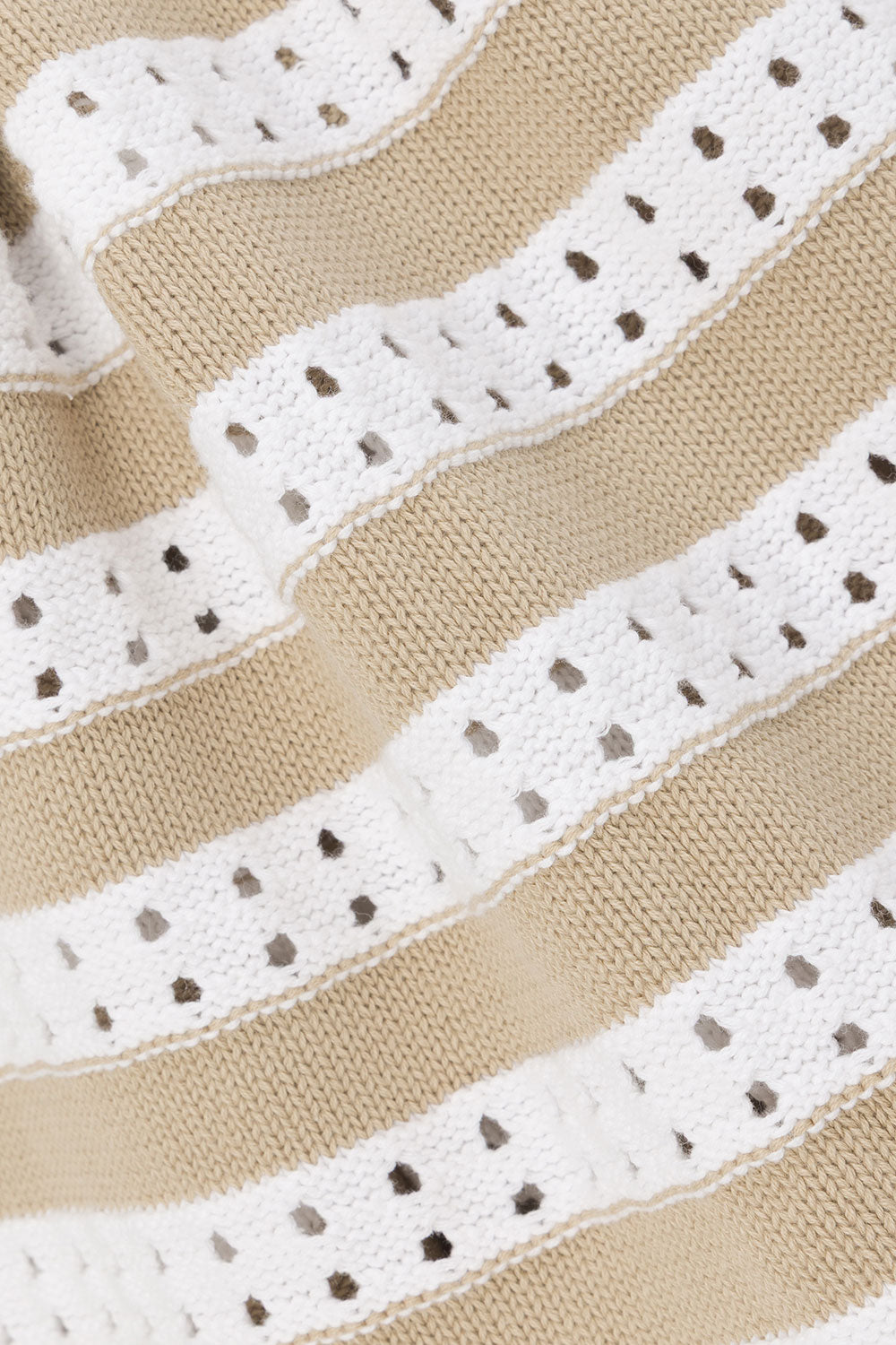 White and Brown Stripe Maxi Aston Skirt