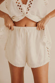Soraya Tie Shorts - White