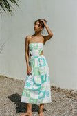 Strapless Talullah Midi Dress - Green