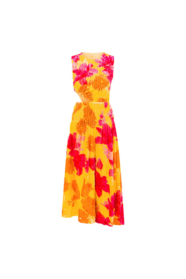 Mariella Midi Dress - Floreale Sunny