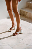 Dia Block Mules / Heels - White