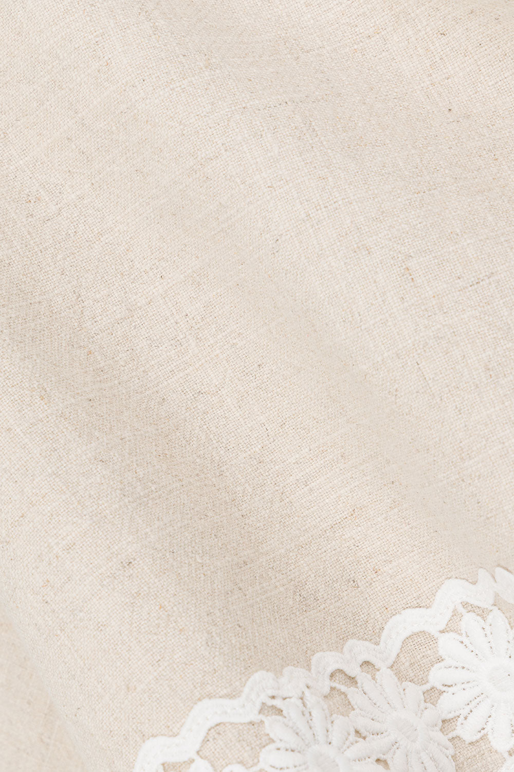 Beige Vintage Lace Detail Strapless Millie Top